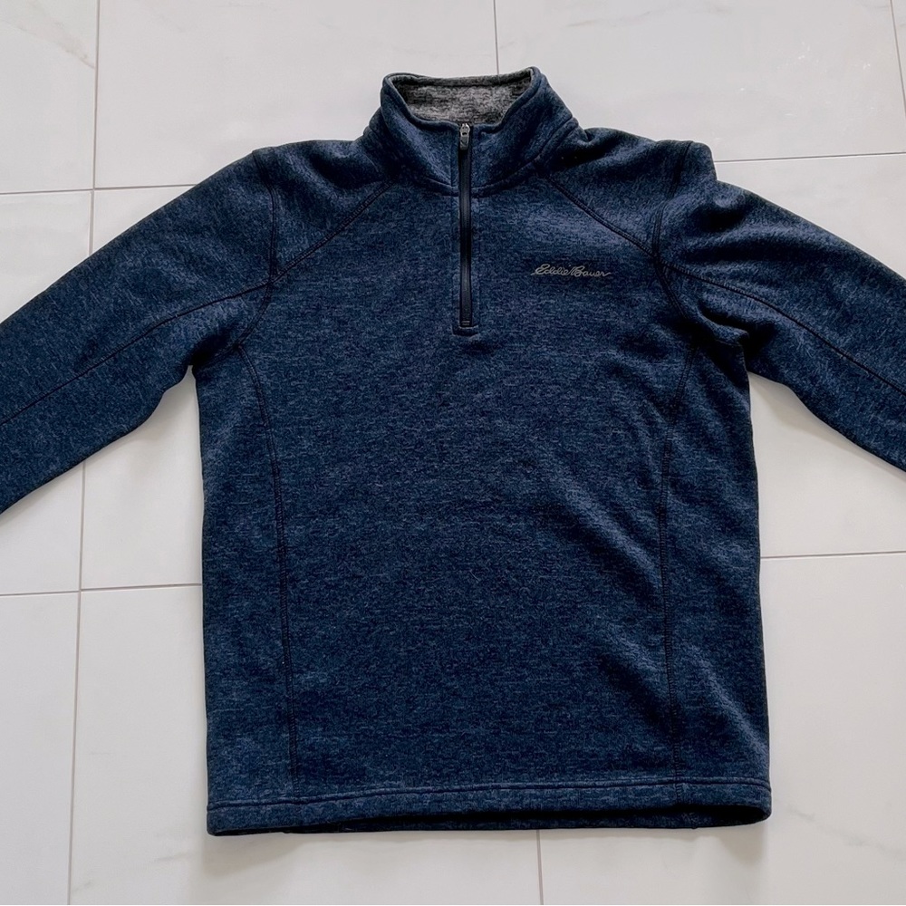 Eddie Bauer quarter zip pull over size medium